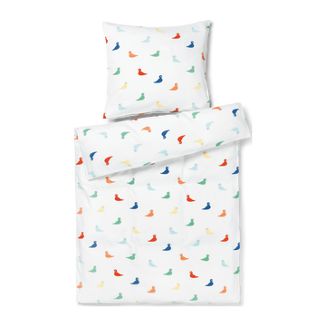 Bed linen Songbird Spjälsäng 100x130cm SE multi