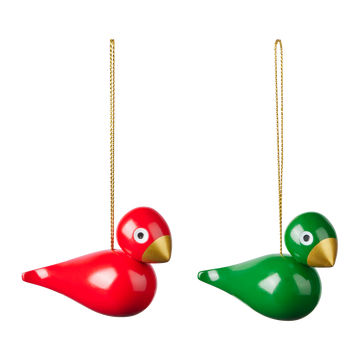 Christmas birds H5 red/green 2 pcs.