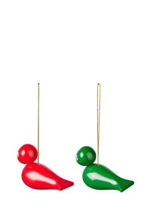 Christmas birds H5 red/green 2 pcs.