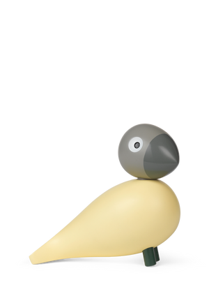 Year Bird Bella 2025 H12.5 cm cream/grey