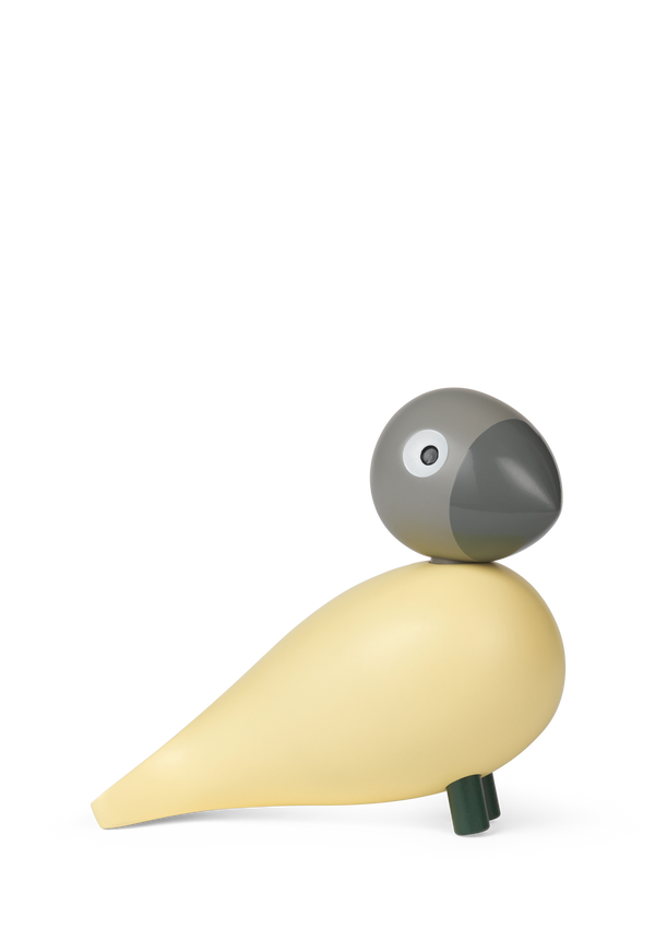 Year Bird Bella 2025 H12.5 cm cream/grey