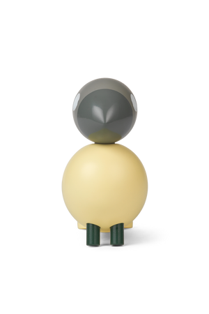 Year Bird Bella 2025 H12.5 cm cream/grey