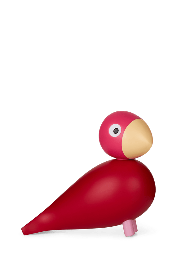 Year Bird Flora 2024 H12.5 cm pink
