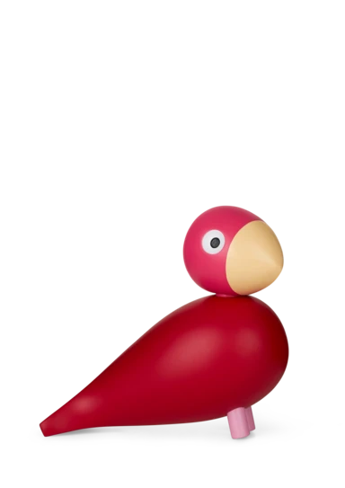 Year Bird Flora 2024 H12.5 cm pink