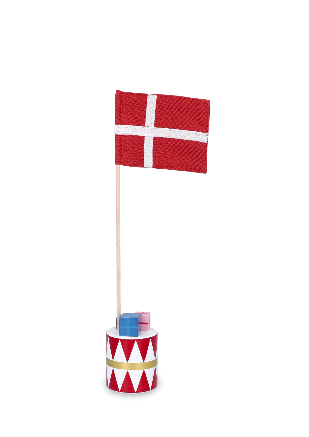 Table flag Danish H30 cm red/white