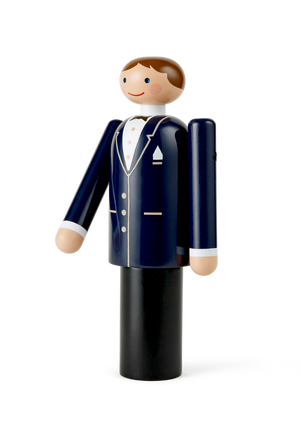 Groom H18 cm blue/black/white