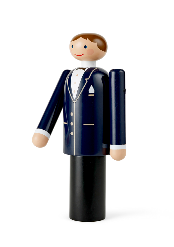 Groom H18 cm blue/black/white