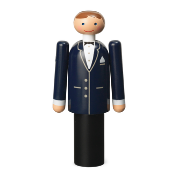 Groom H12 cm blue/black/white