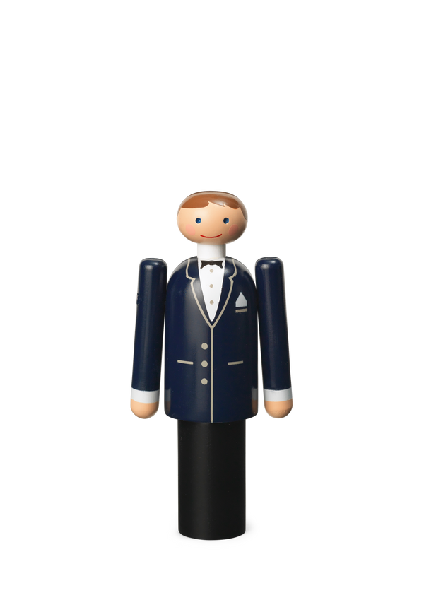 Groom H12 cm blue/black/white