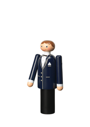 Groom H12 cm blue/black/white
