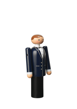 Groom H12 cm blue/black/white