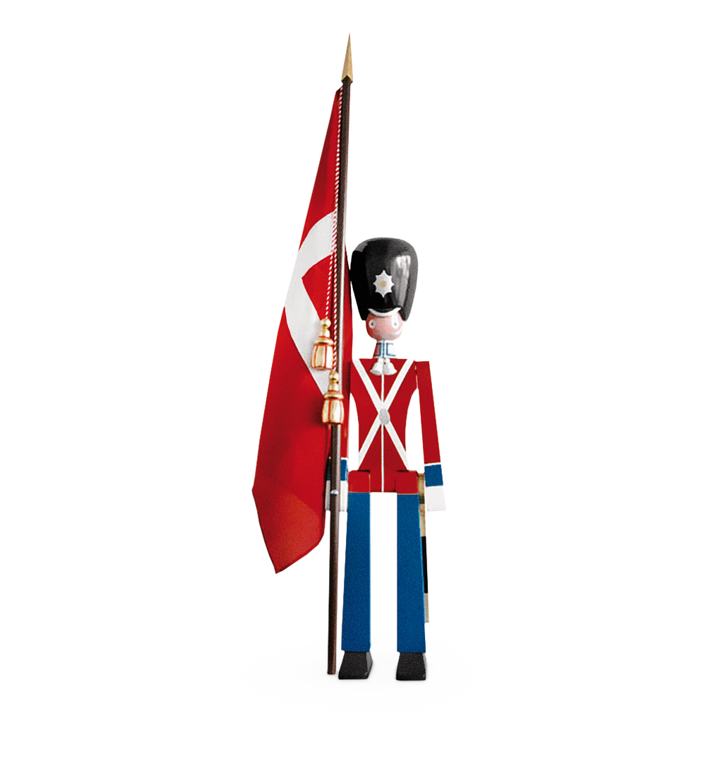 Standard-bearer large red/blue/white