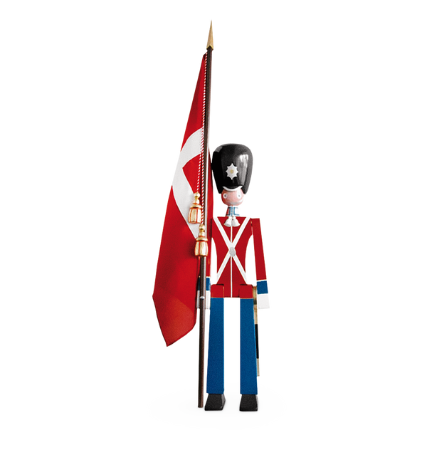Standard-bearer large red/blue/white