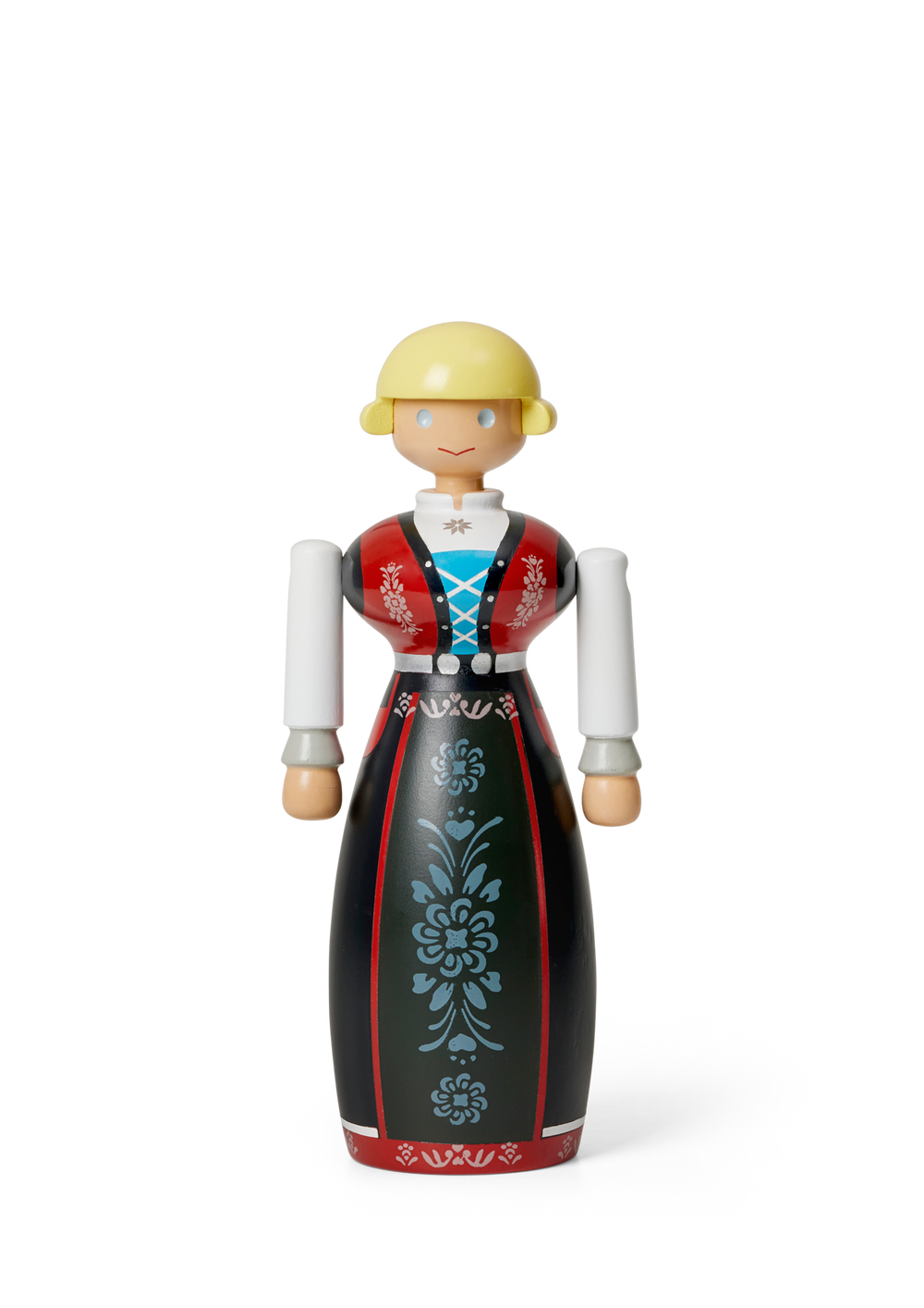 Norwegian Bunad Woman H18 cm black/red/white