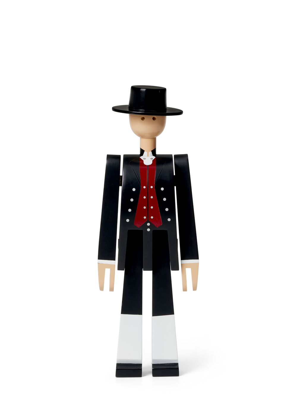 Norwegian Bunad Man H20.5 cm black/red/white