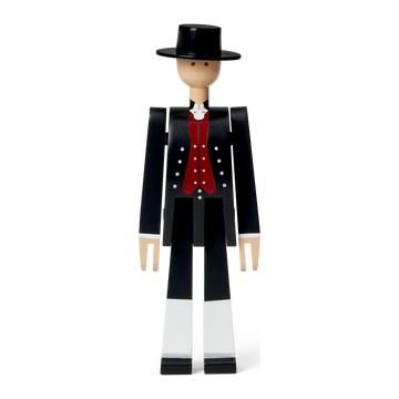 Norwegian Bunad Man H20.5 cm black/red/white