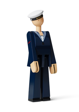 Marine H20.5 cm dark blue/white