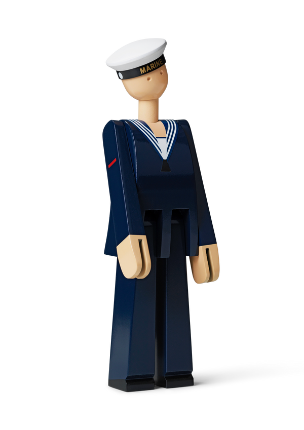 Marine H20.5 cm dark blue/white