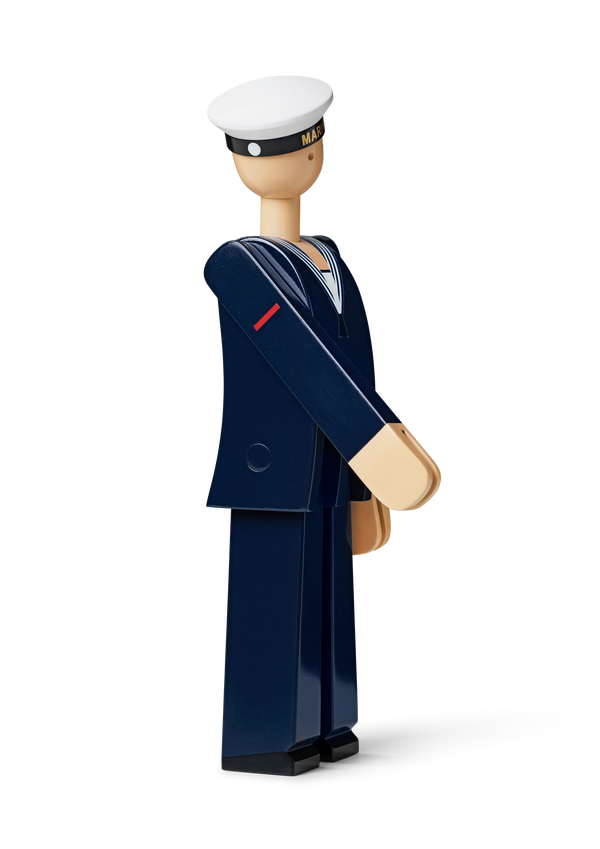 Marine H20.5 cm dark blue/white