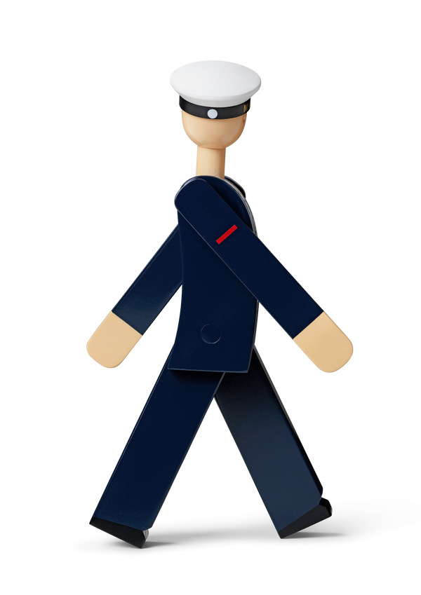 Marine H20.5 cm dark blue/white