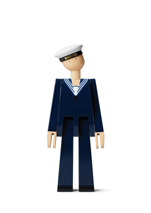 Marine H20.5 cm dark blue/white