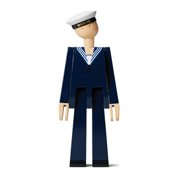 Marine H20.5 cm dark blue/white