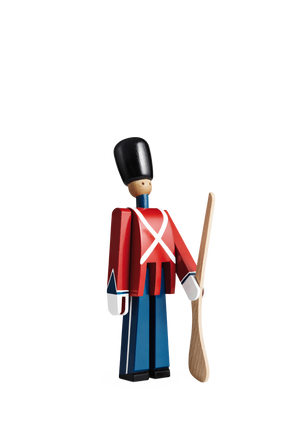 Guardsman with gun small red/blue/white