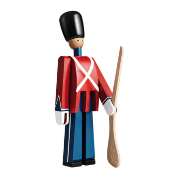 Guardsman with gun small red/blue/white