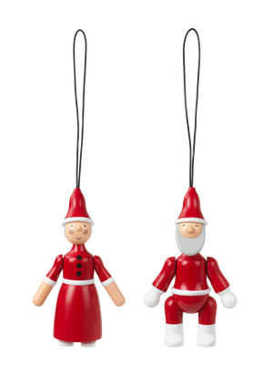 Santa Claus and Santa Clara red/white