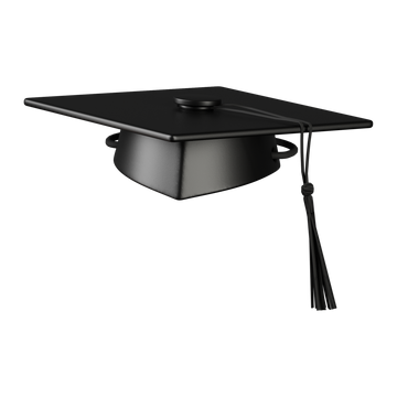 Graduate hat black