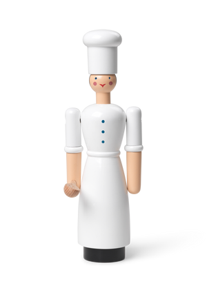Cook girl H17.5 cm white