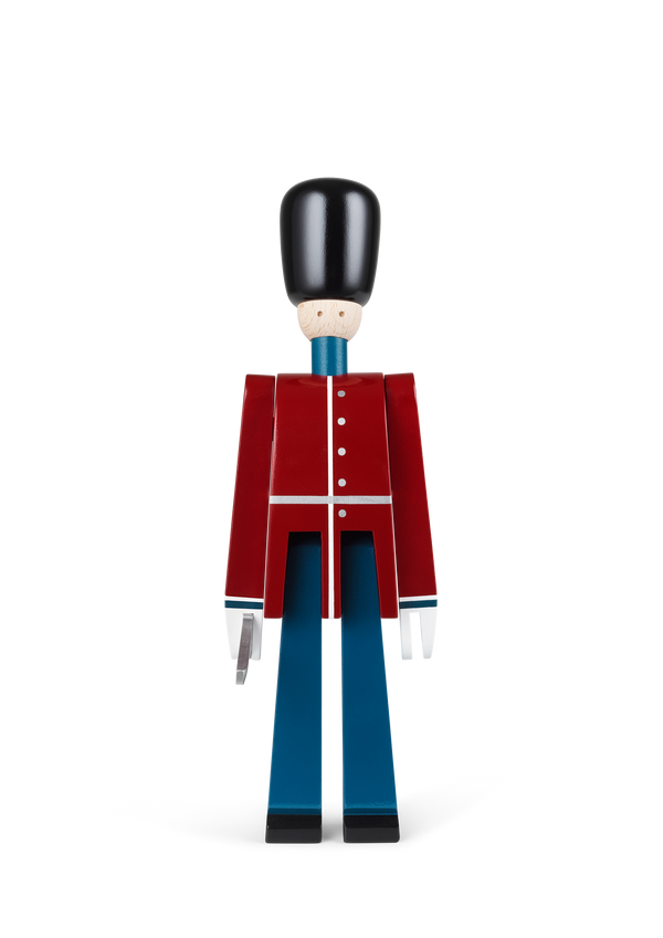 Guardsman with sword small red/blue/white