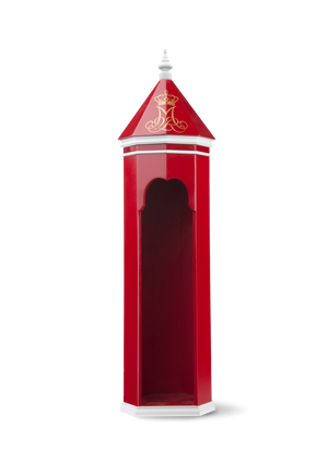 Sentry box H36 cm red/white