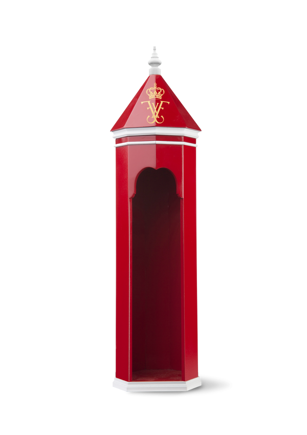 Sentry-box King Frederik X H36 cm red/white