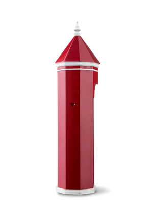 Sentry-box King Frederik X H36 cm red/white
