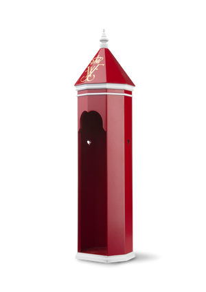 Sentry-box King Frederik X H36 cm red/white