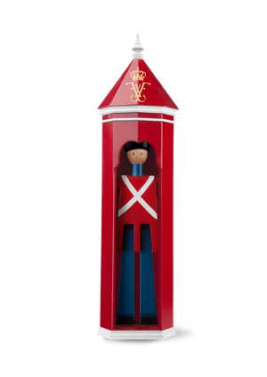 Sentry-box King Frederik X H36 cm red/white