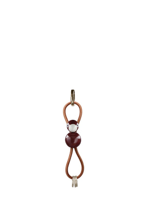 Bird Keychain with Natural Leather Strap