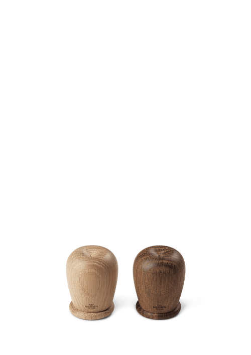 Menageri Salt and pepper set H6 cm oak/smoked oak