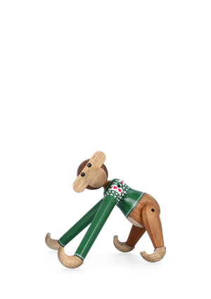 Monkey Christmas Jumper 2025 small green