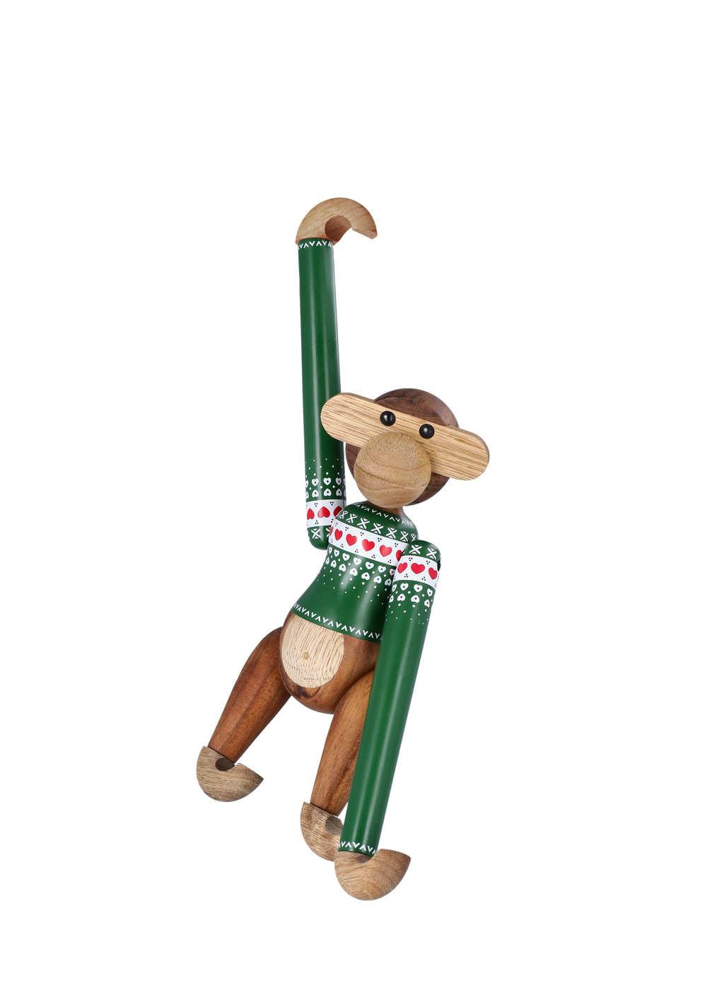 Monkey Christmas Jumper 2025 small green