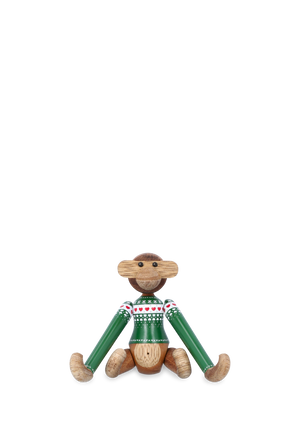 Monkey Christmas Jumper 2025 mini green