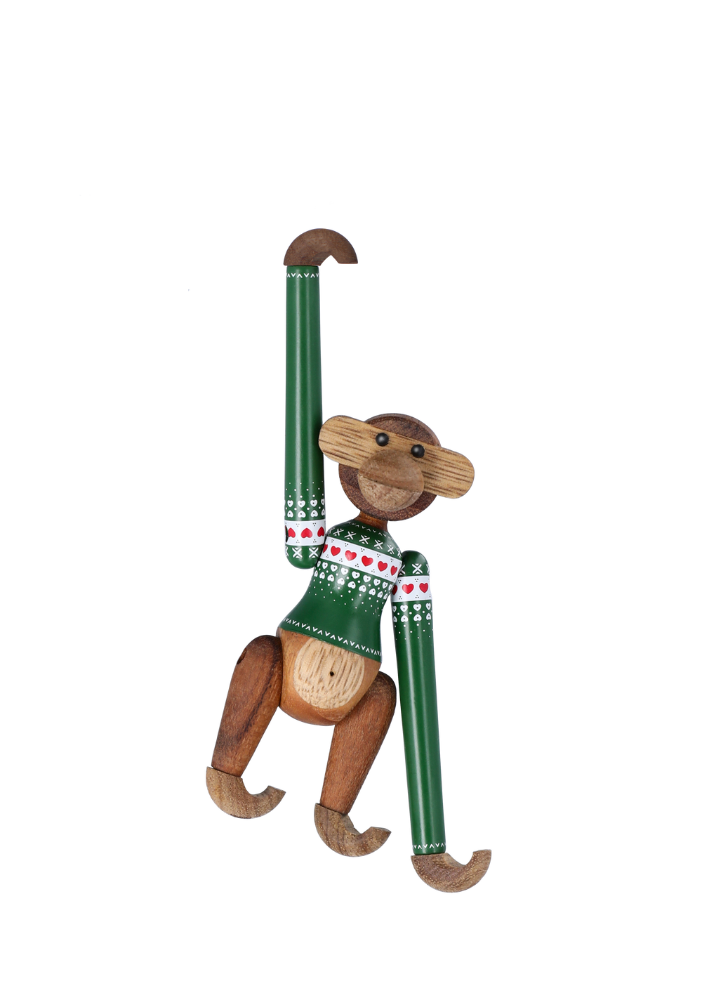 Monkey Christmas Jumper 2025 mini green