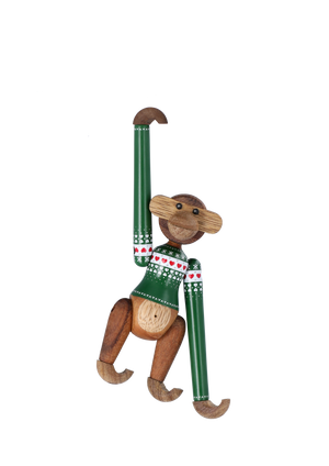 Monkey Christmas Jumper 2025 mini green