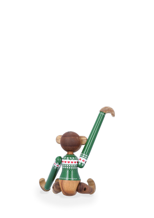 Monkey Christmas Jumper 2025 mini green