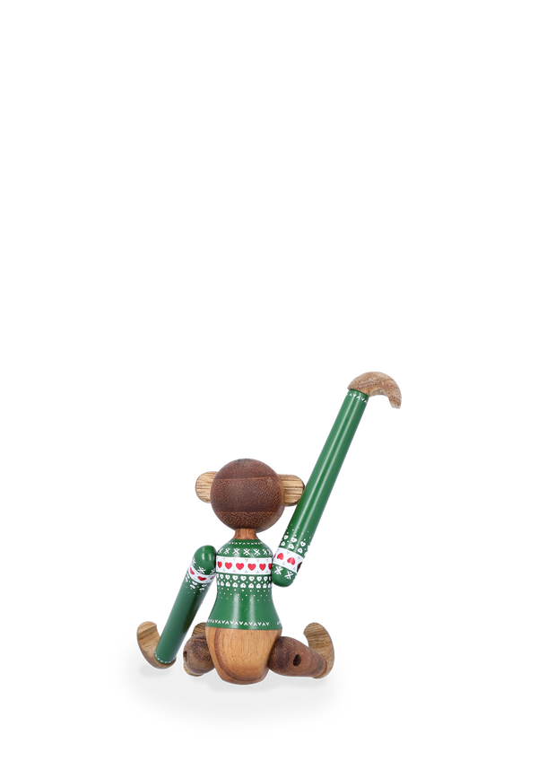 Monkey Christmas Jumper 2025 mini green