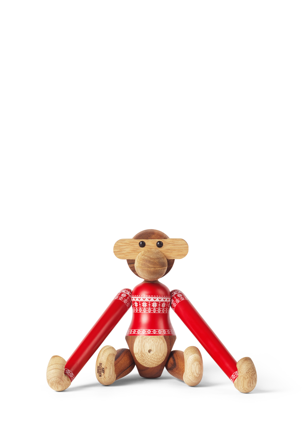 Monkey Christmas Jumper 2024 small teak/limba