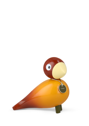 Story Bird Cosy H15.5 cm orange
