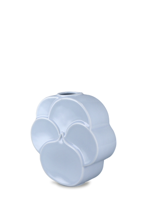 Flower Vase Pansy H17 cm blue porcelain