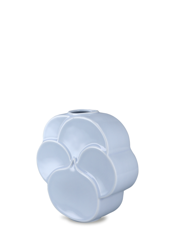 Flower Vase Pansy H17 cm blue porcelain
